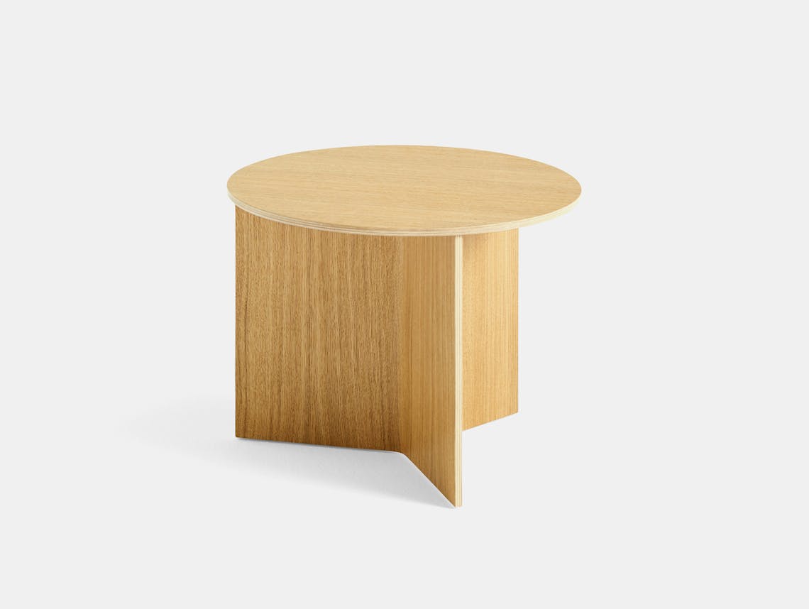Hay slit table wood round oak