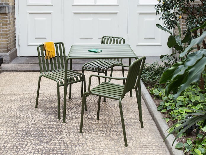 Hay Palissade Outdoor Table And Chairs Olive Ronan And Erwan Bouroullec