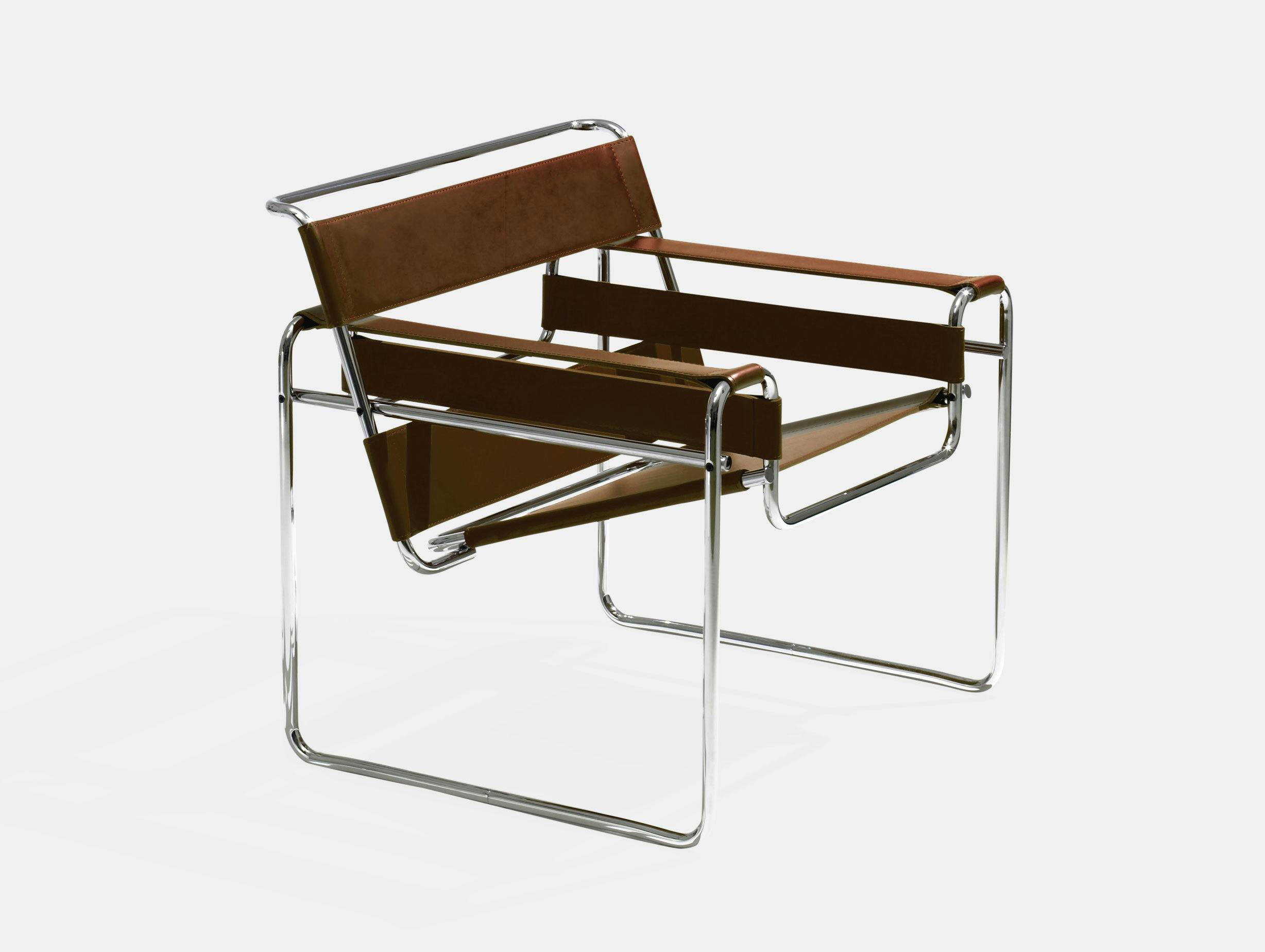 Knoll Wassily Chair Brown Marcel Breuer