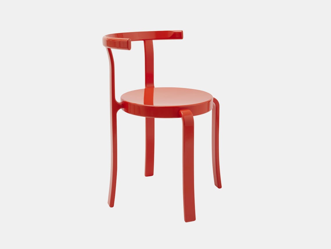 Magnus olesen rud thygesen johnny sorensen 8000 series chair retro red
