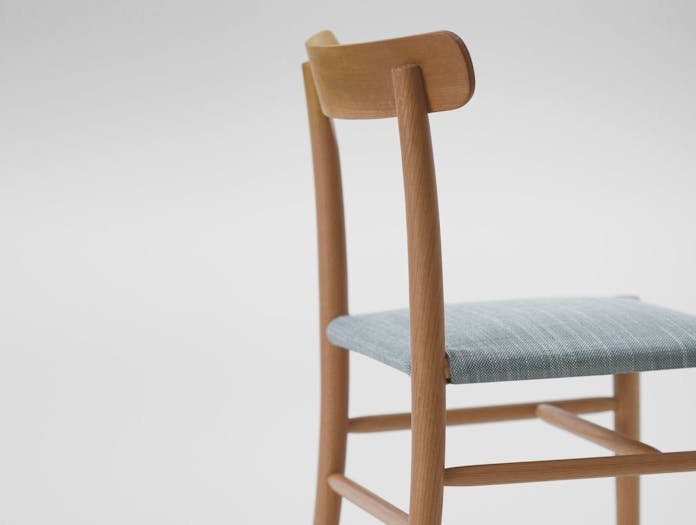 Maruni Lightwood Chair Oak Fabric Seat