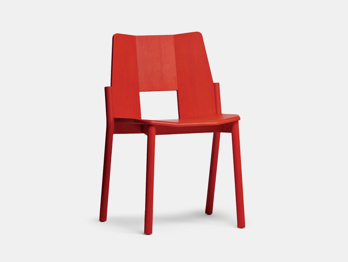 Mattiazzi Tronco Chair Red Industrial Facility