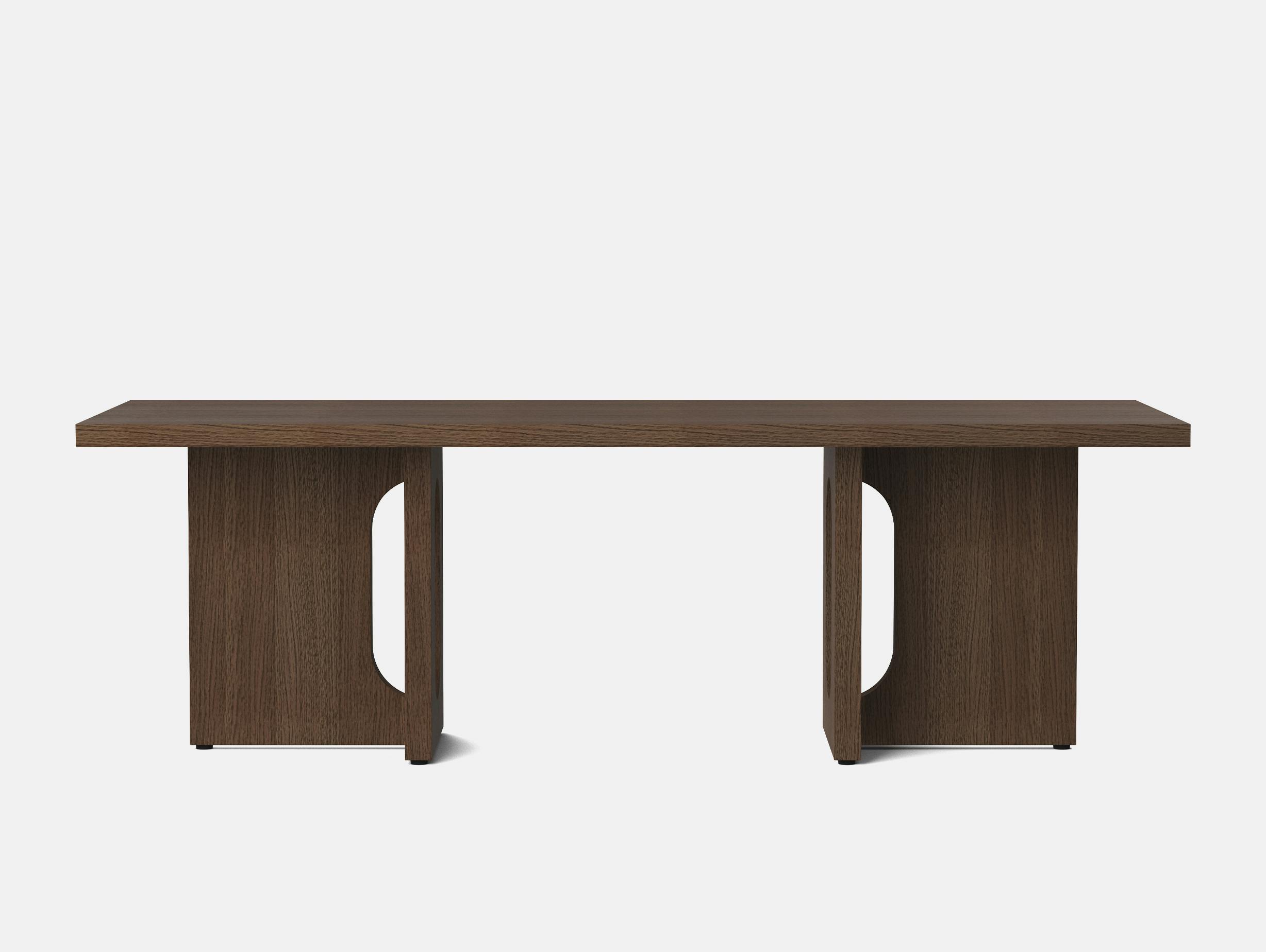 Menu androgyne lounge table dark stained oak breccia front