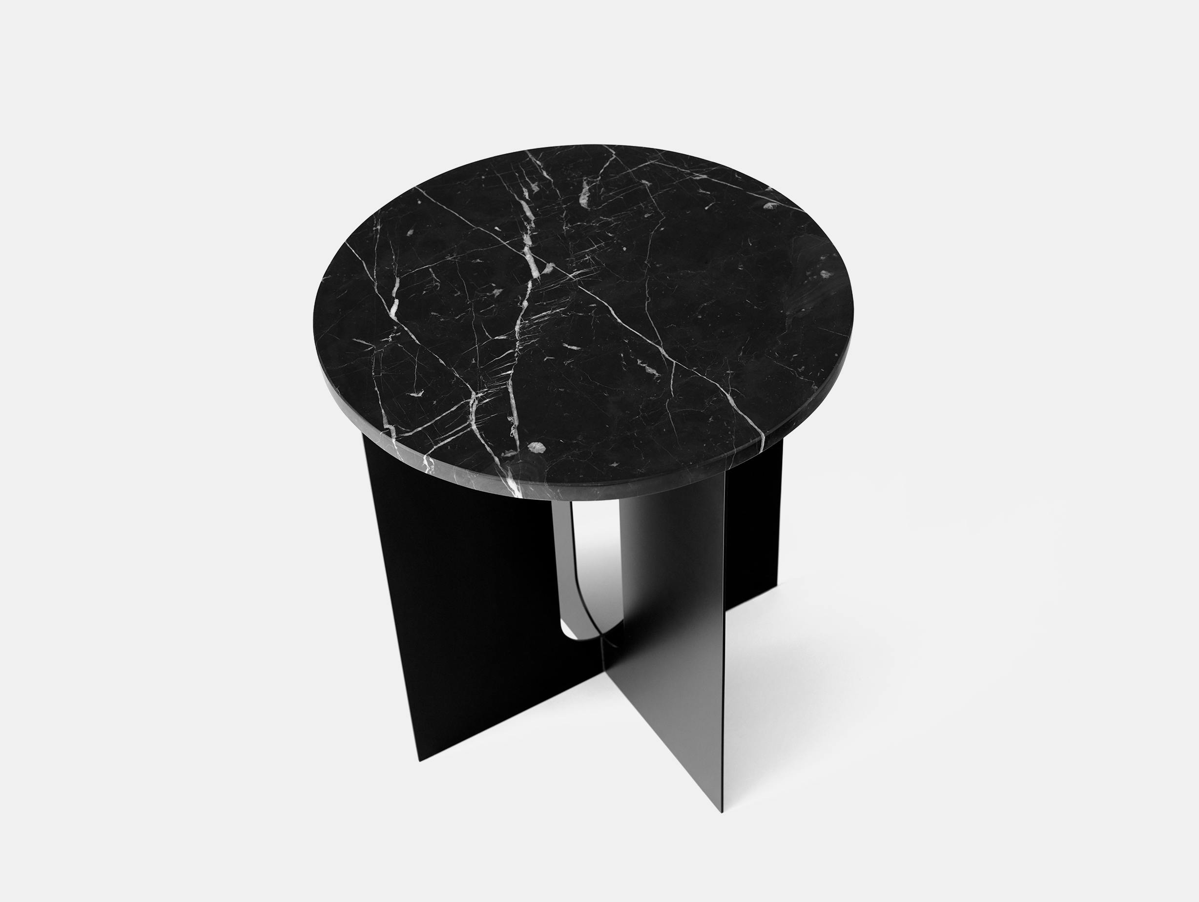 Menu androgyne side table black nero marquina marble 2