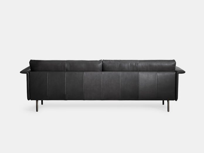 Montis otis sofa three seat black leather back
