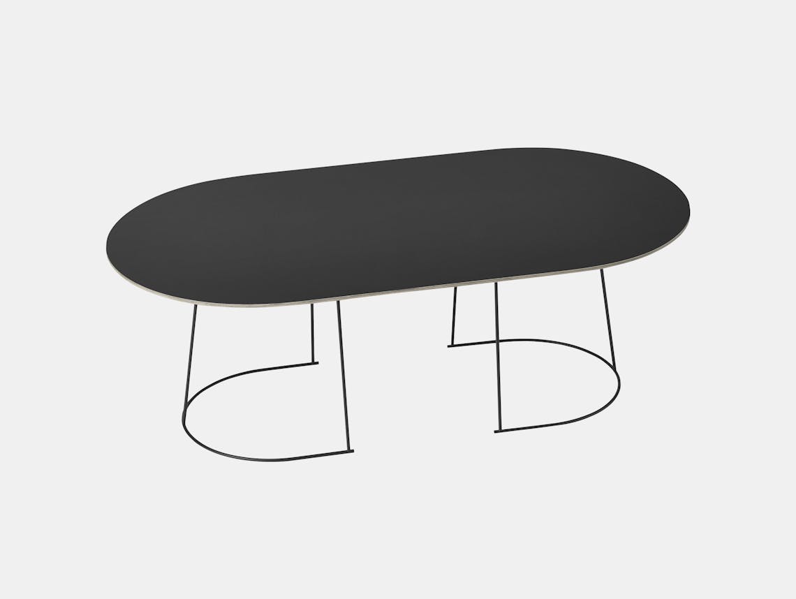 Muuto Airy Coffee Table Large Black Cecilie Manz