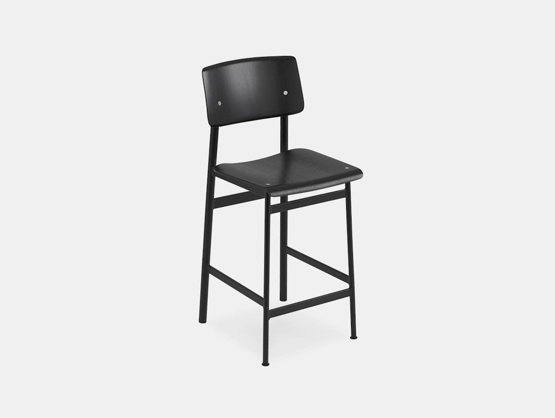 Muuto loft bar stool black