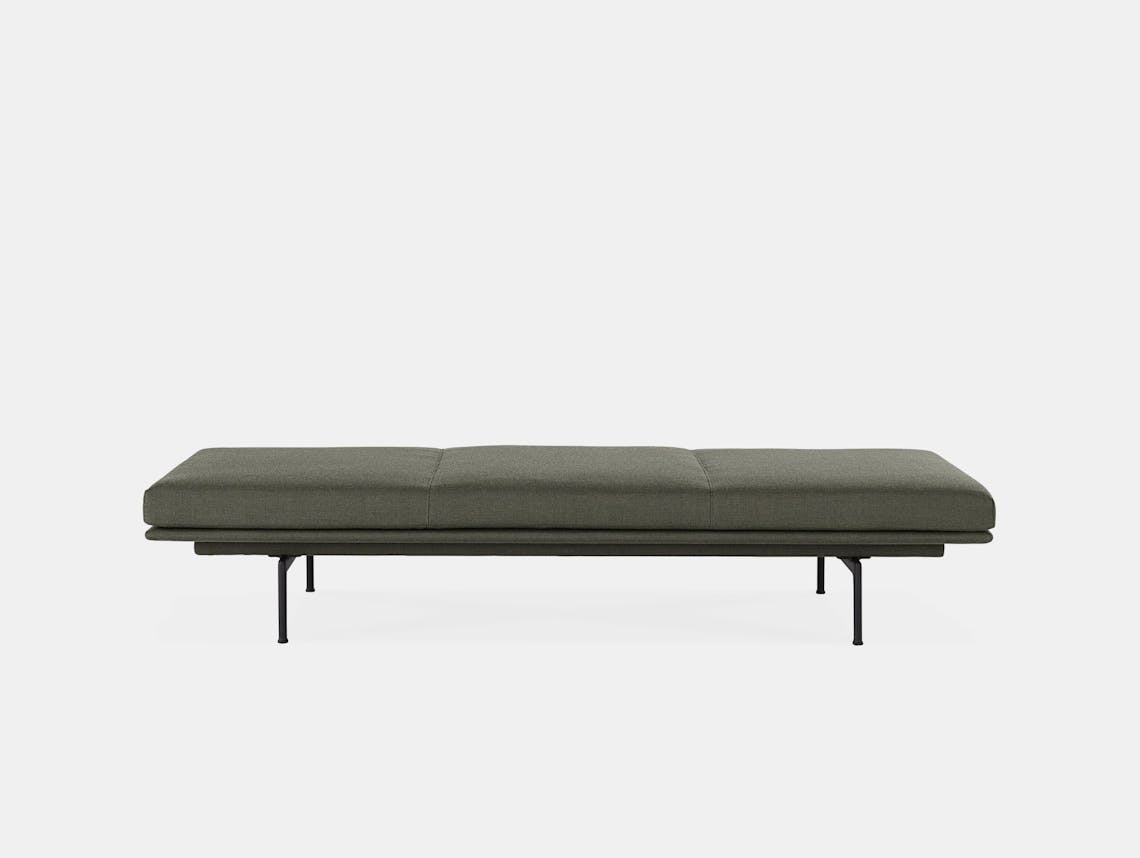 Muuto outline daybed fiord 961 black