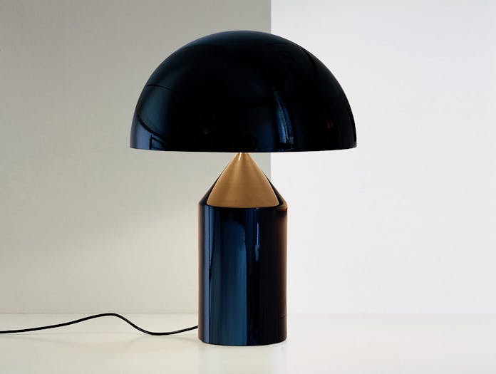 Oluce Atollo Metal Table Lamp Black F Vico Magistretti