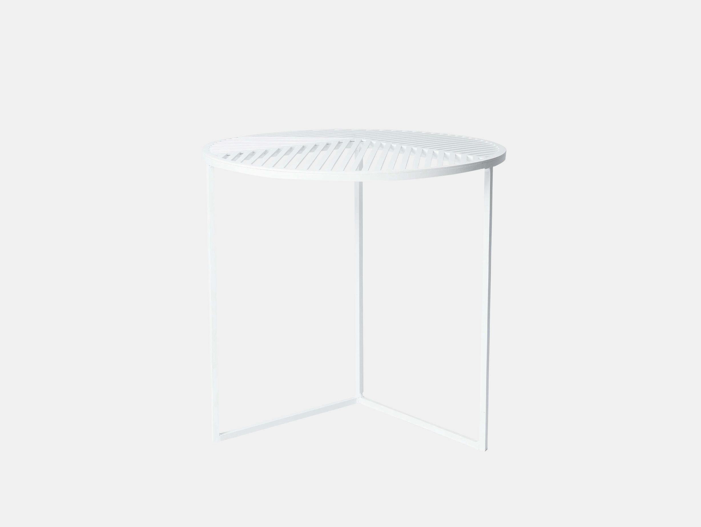 Petite Friture Iso Side Table Round White Pool