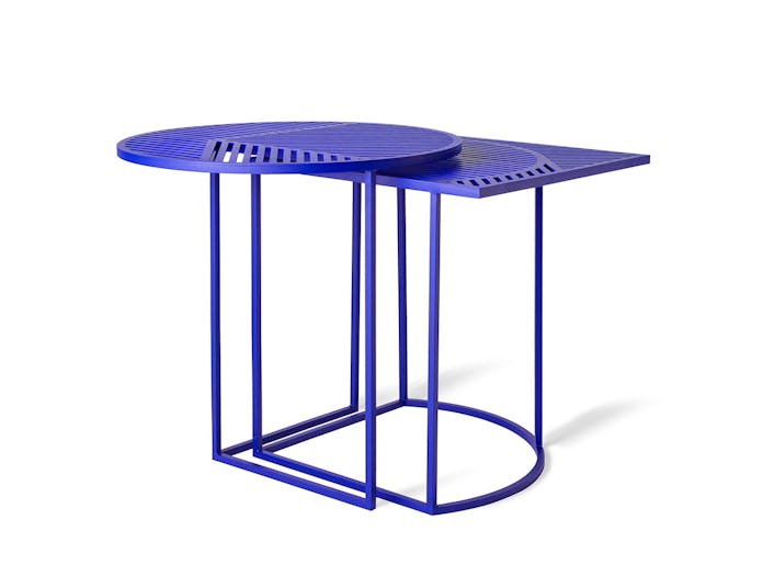 Petite Friture Iso Side Tables Blue Pool