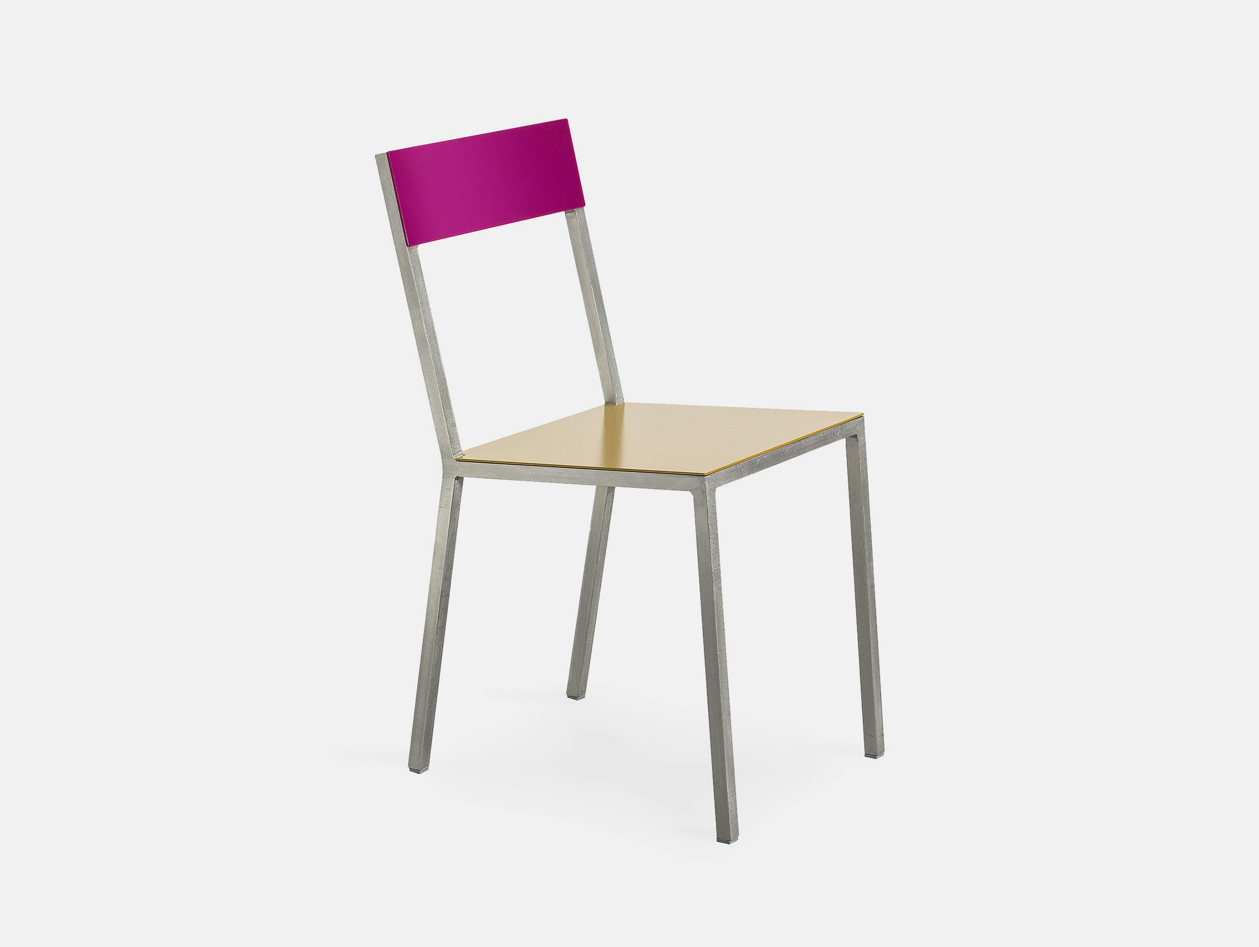 Muller Van Severen Alu Chair Valerie Objects candy purple curry