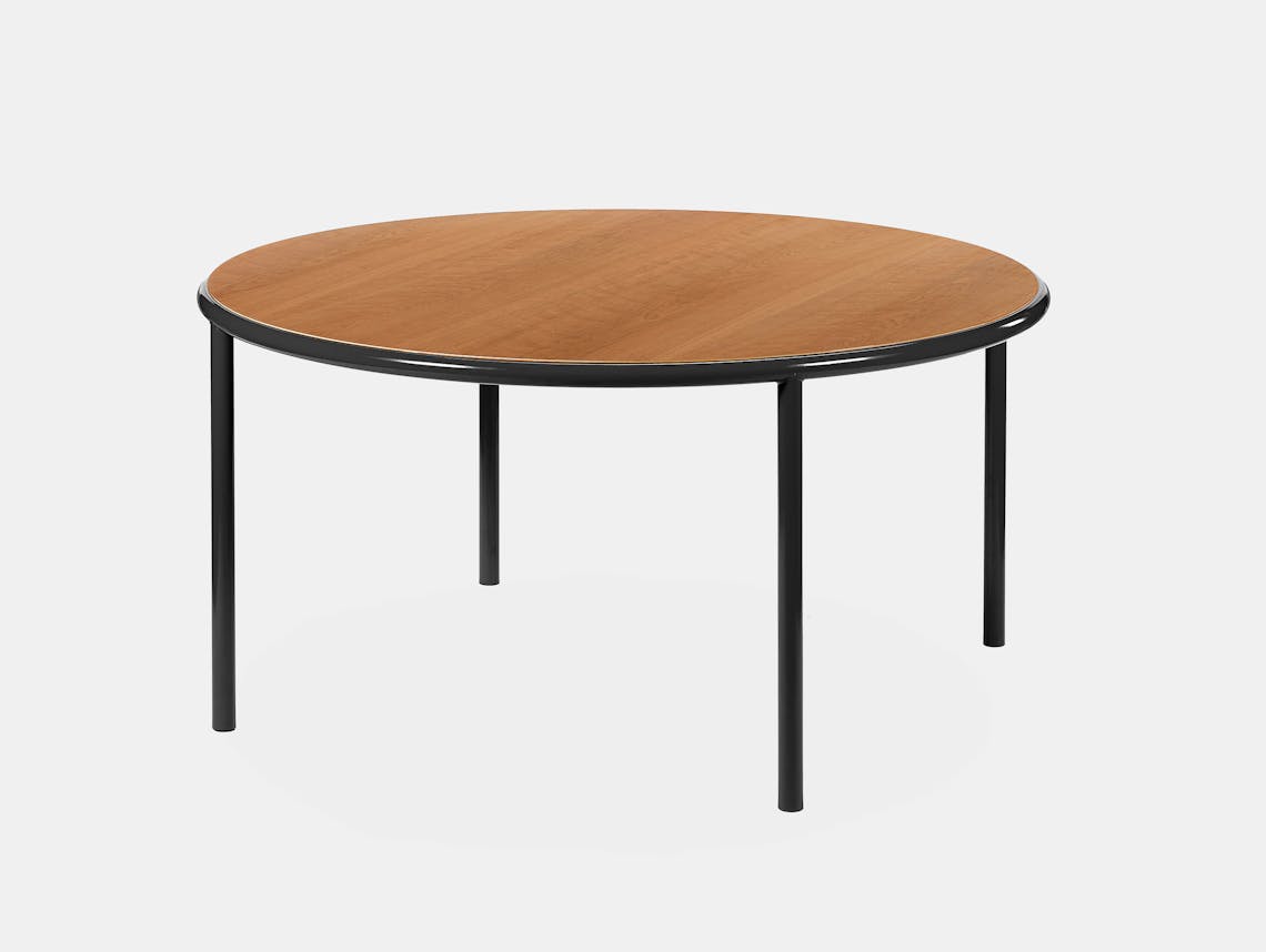 Muller van severen wooden table large round black cherry