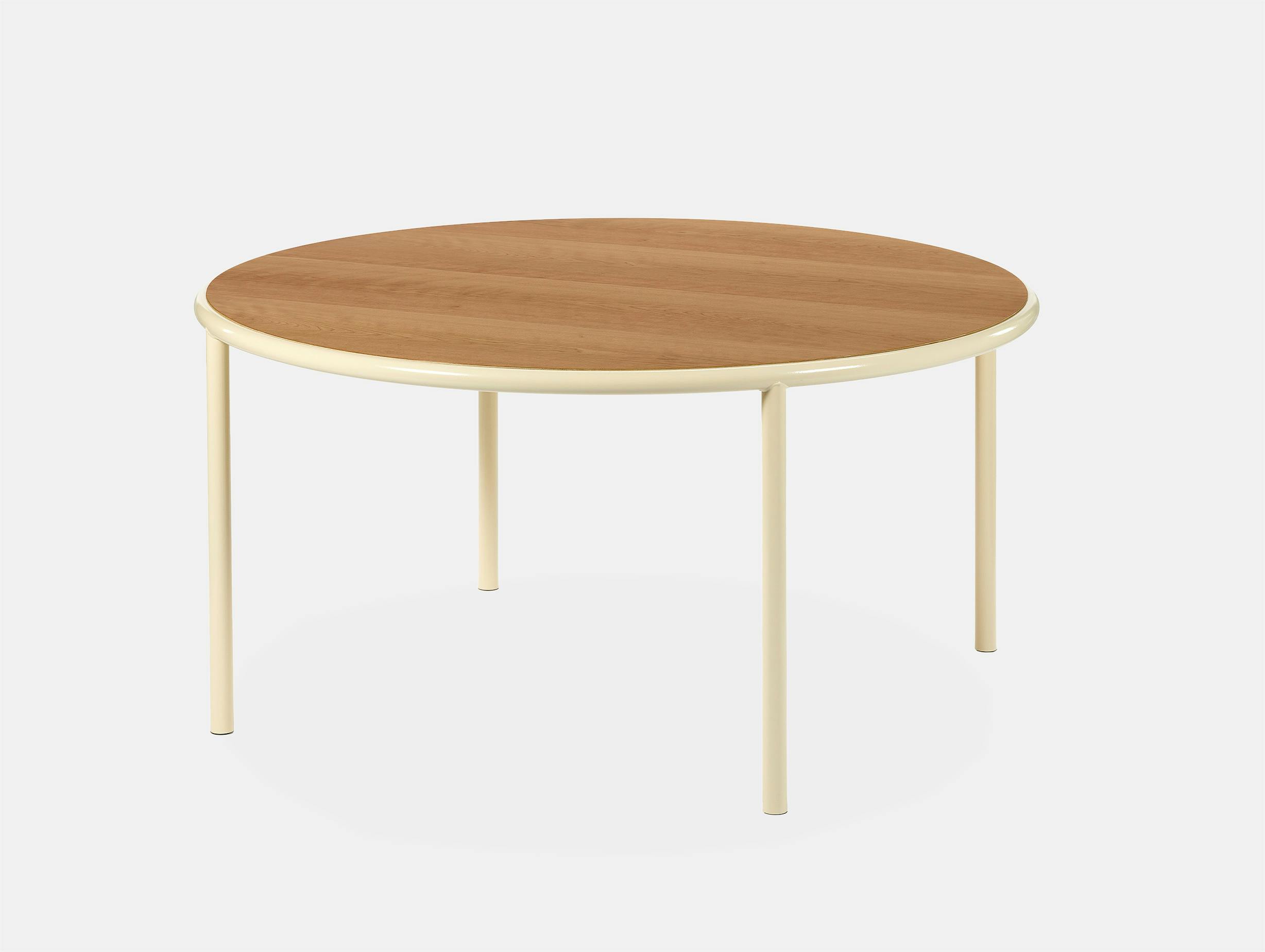 Muller van severen wooden table large round ivory cherry