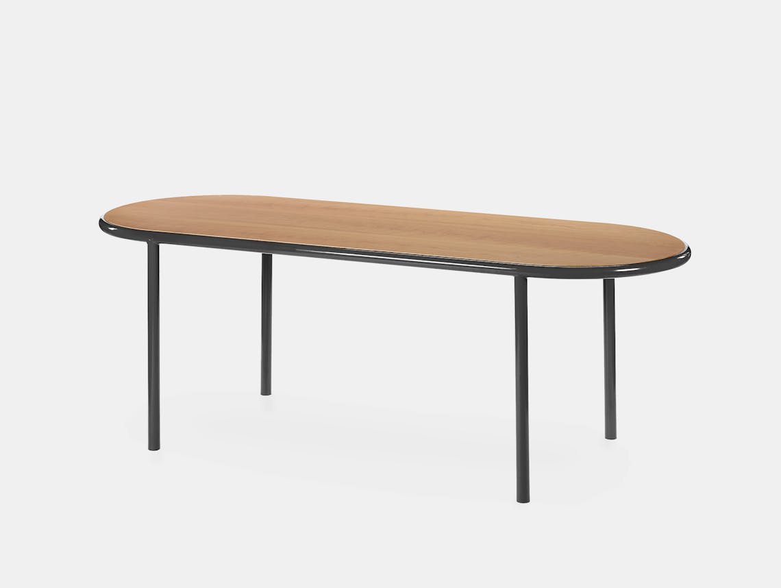 Muller van severen wooden table oval black cherry