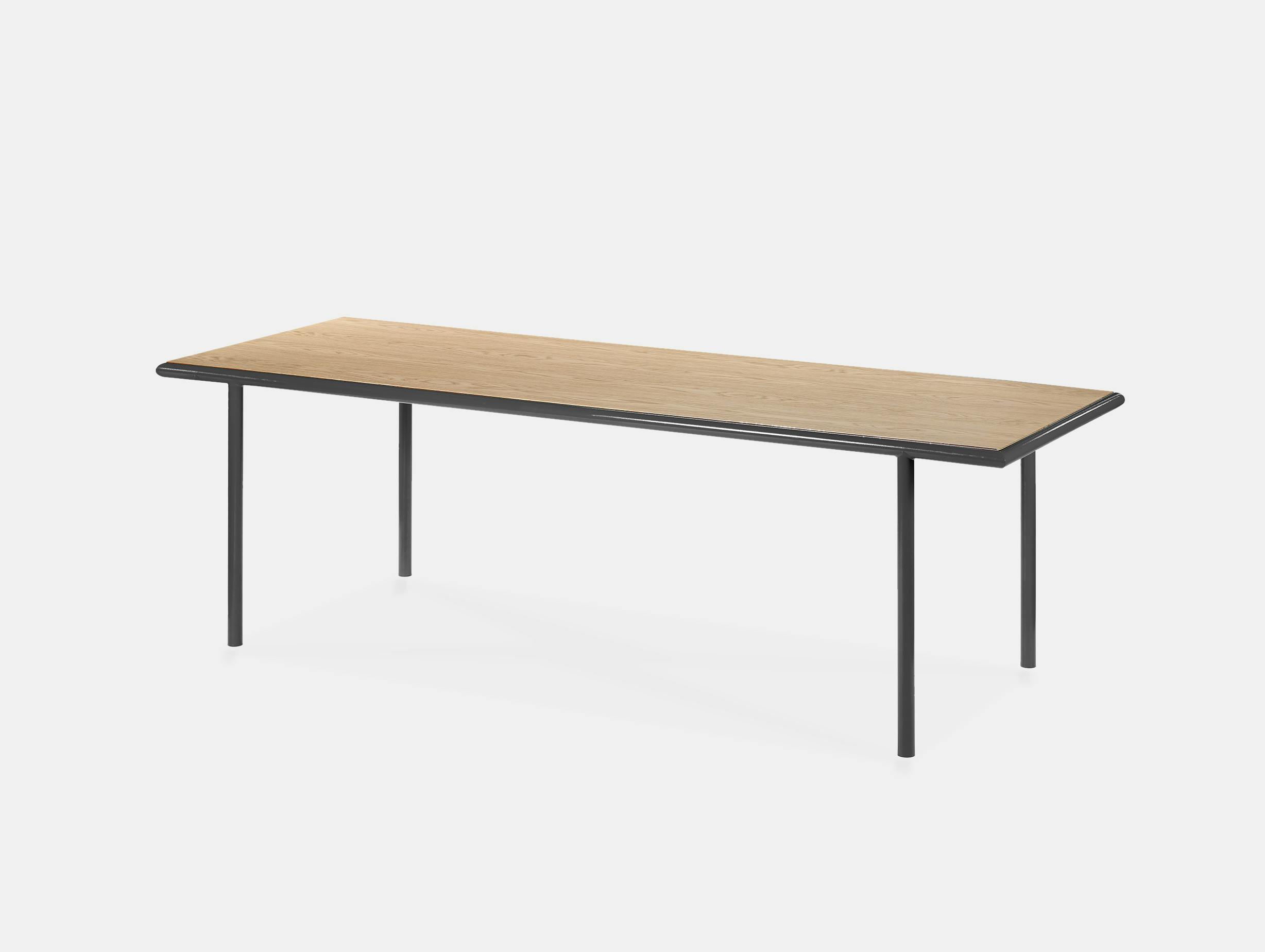Muller van severen wooden table rectangular black oak