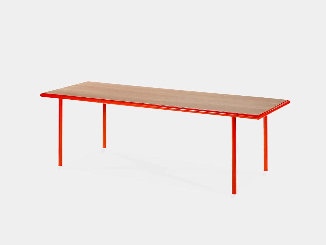 Muller van severen wooden table rectangular red cherry