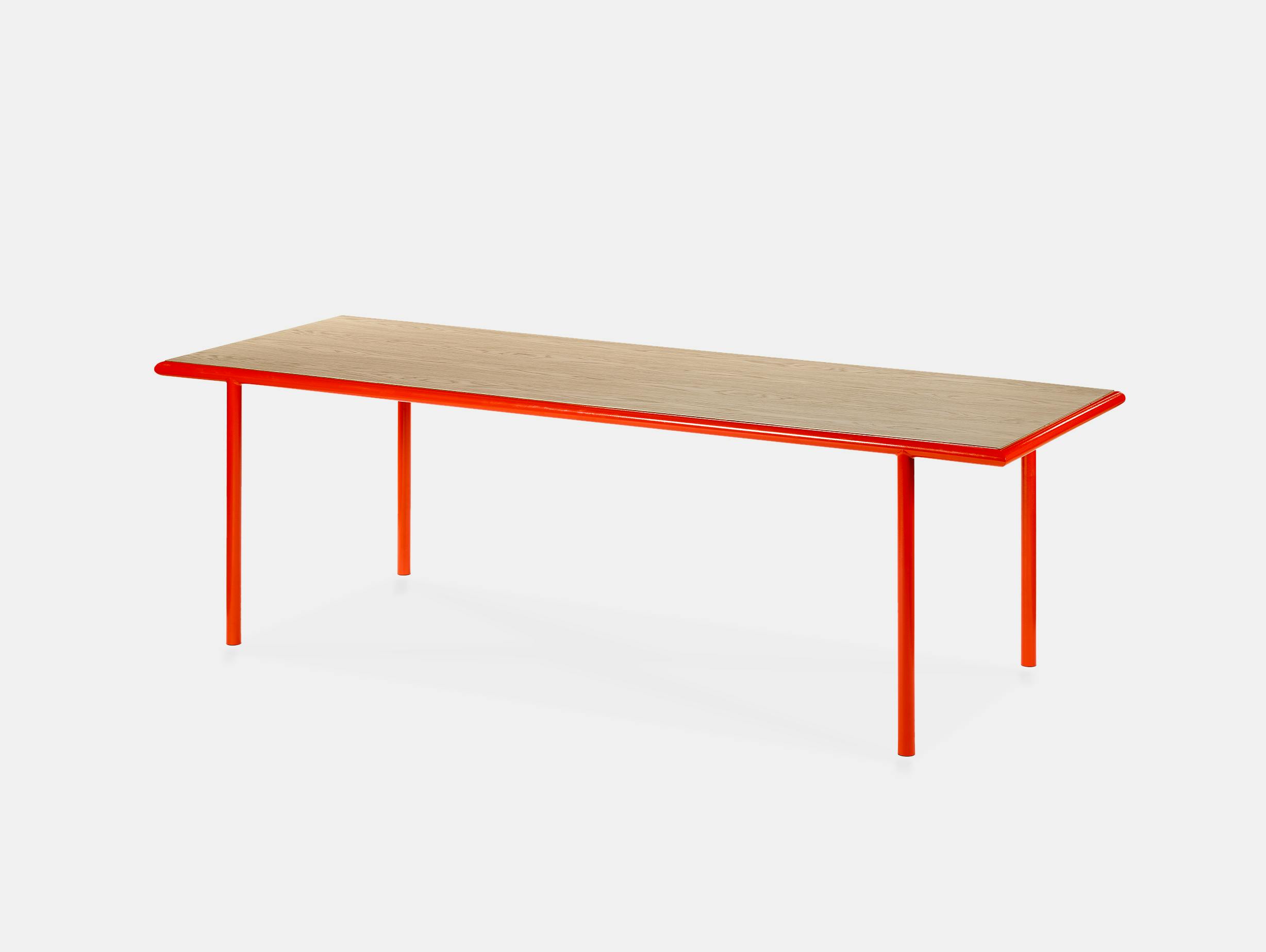 Muller van severen wooden table rectangular red oak
