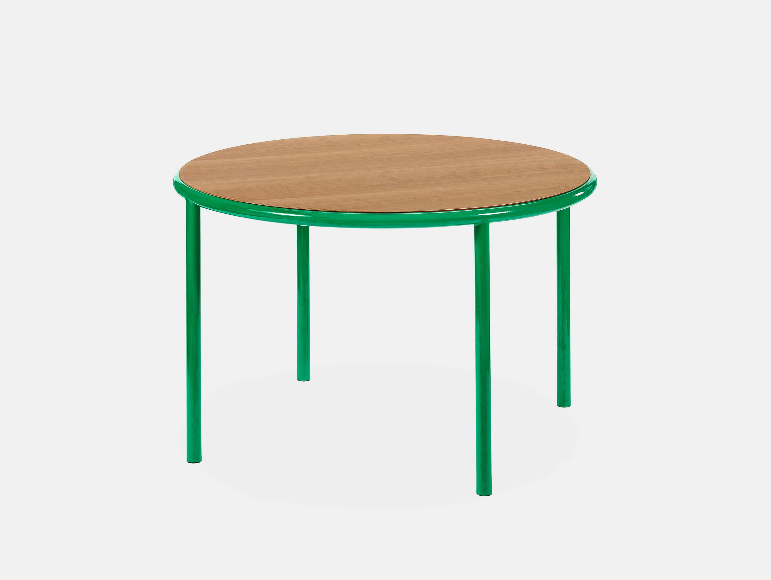 Muller van severen wooden table small round green cherry