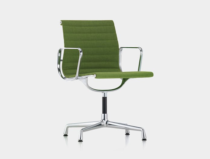 Vitra Aluminium Group Chair Green Charles And Ray Eames