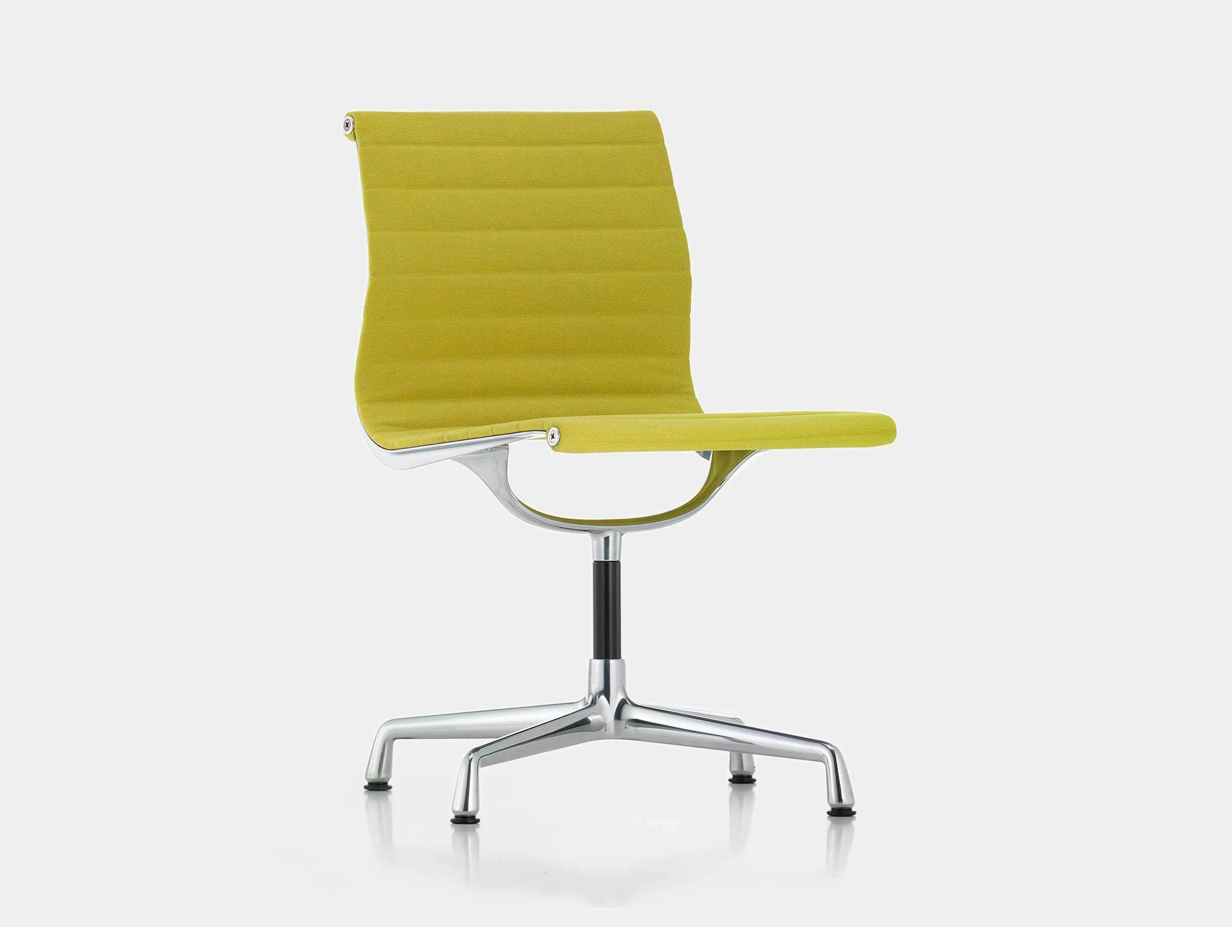 Vitra EA101 Aluminium Group Chair Yellow Green