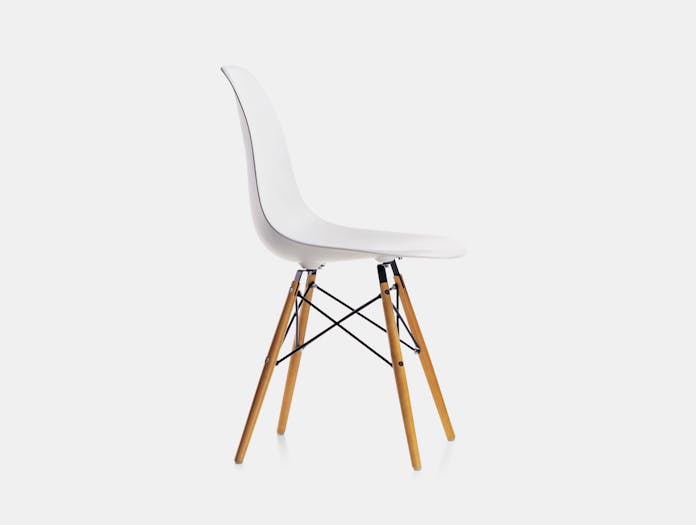 Vitra Eames Dsw Plastic Side Chair White Charles Ray Eames B