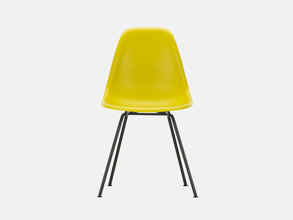 Vitra Eames DSX Plastic Chair 34 mustard Blk