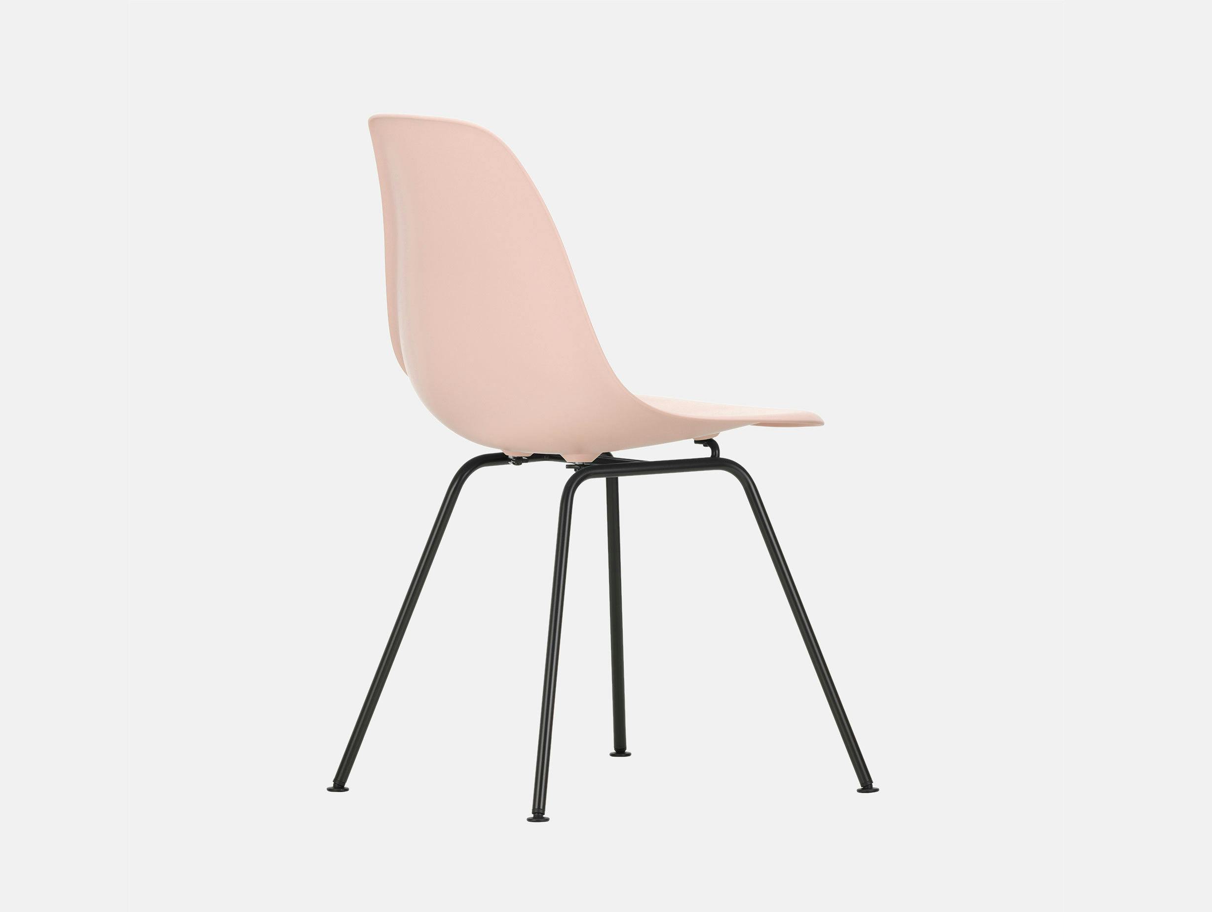 Vitra Eames DSX Plastic Chair 41 pale rose Blk
