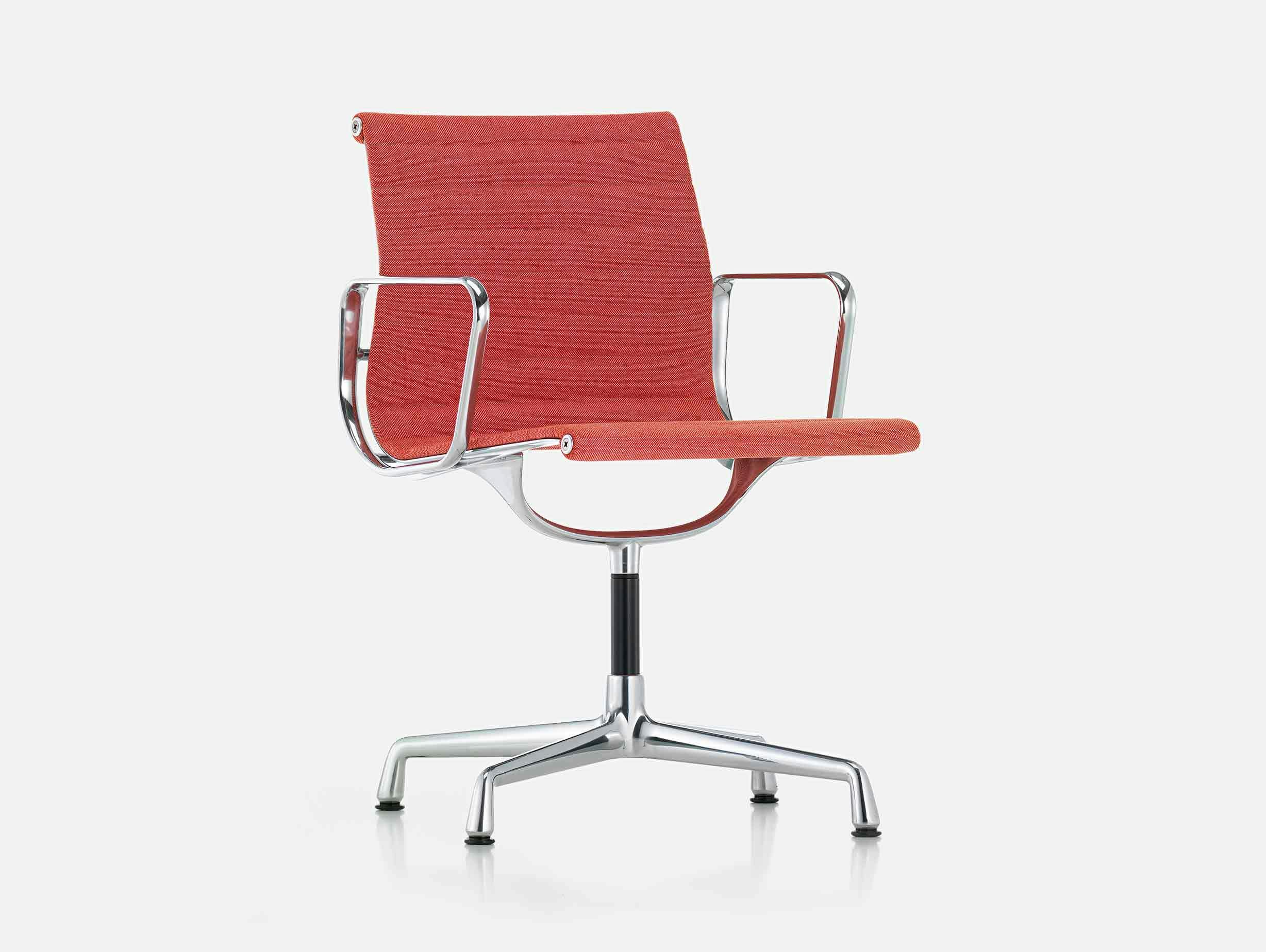 Vitra Eames EA104 Aluminium Group Chair Poppy Pink
